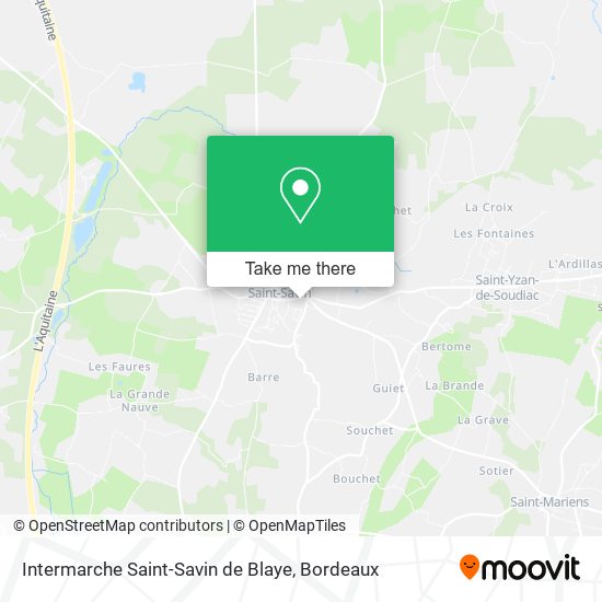 Intermarche Saint-Savin de Blaye map