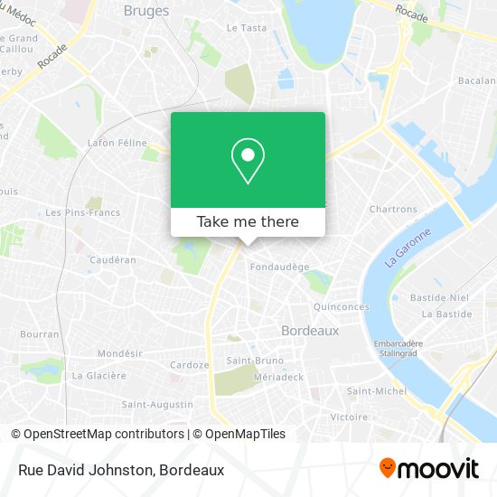 Mapa Rue David Johnston