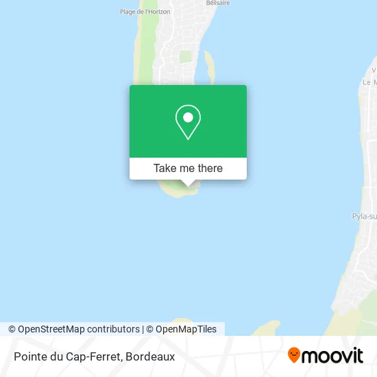 Pointe du Cap-Ferret map