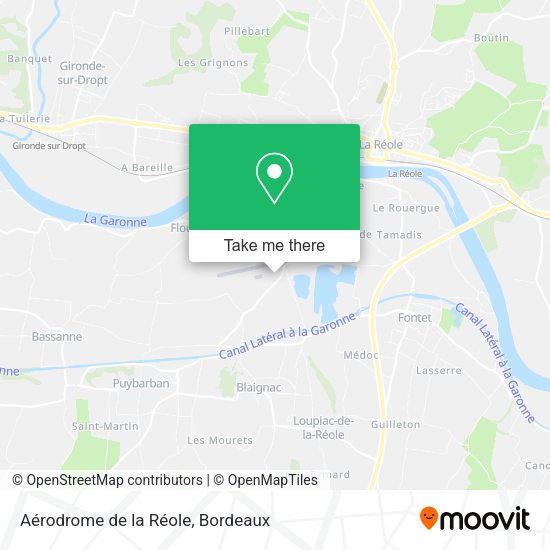 Aérodrome de la Réole map