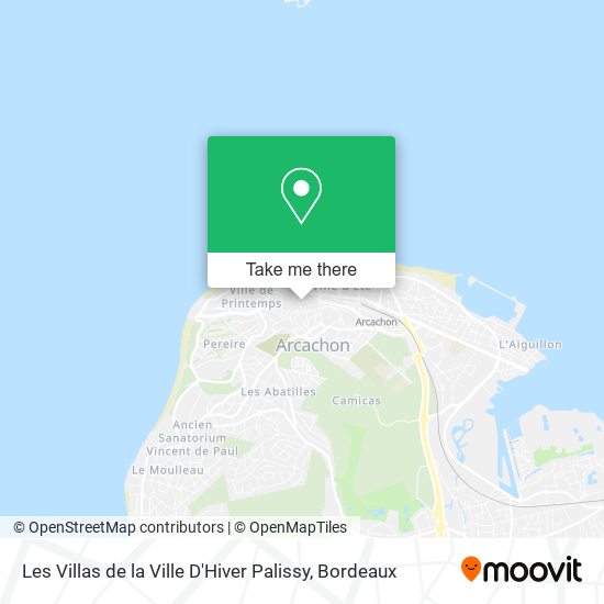 Les Villas de la Ville D'Hiver Palissy map