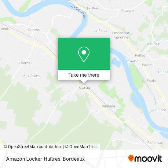 Amazon Locker-Huîtres map