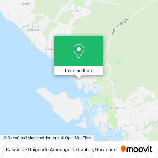 Bassin de Baignade Aménagé de Lanton map
