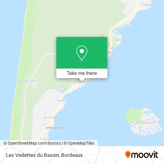 Les Vedettes du Bassin map