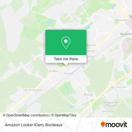 Amazon Locker-Kiam map