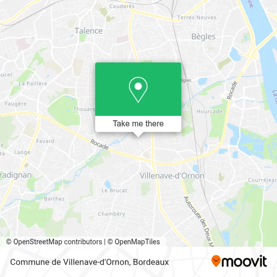 Commune de Villenave-d'Ornon map
