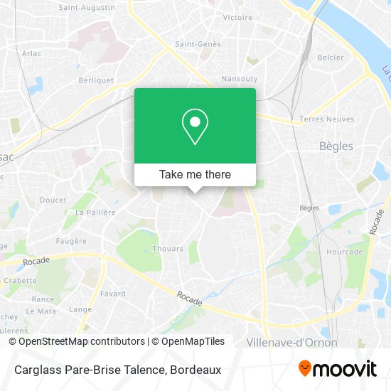 Carglass Pare-Brise Talence map