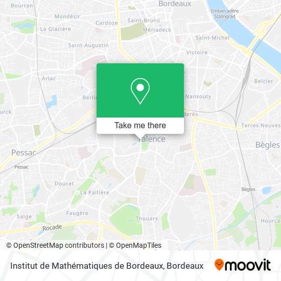 Institut de Mathématiques de Bordeaux map