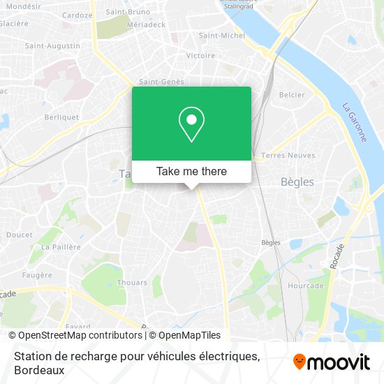 Station de recharge pour véhicules électriques map