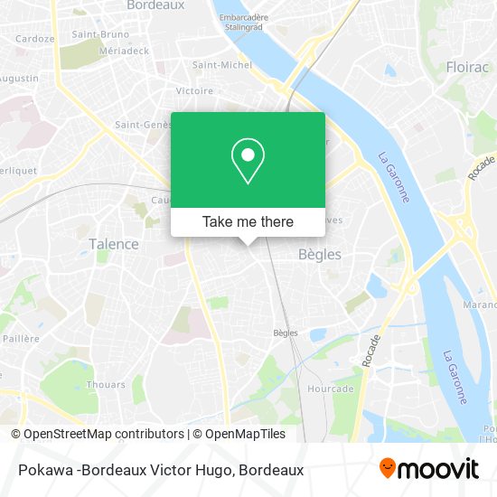 Mapa Pokawa -Bordeaux Victor Hugo