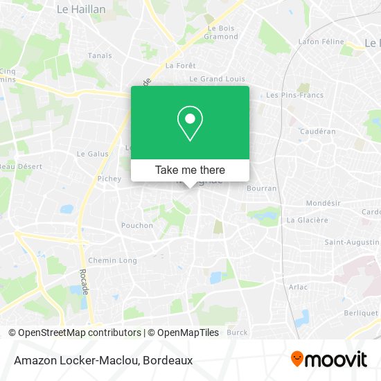 Amazon Locker-Maclou map