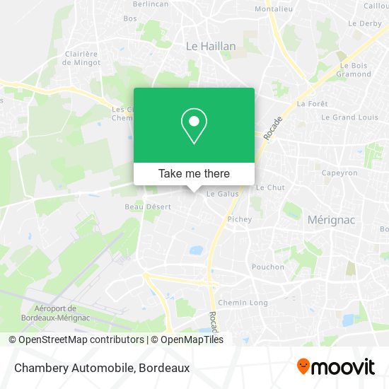 Mapa Chambery Automobile