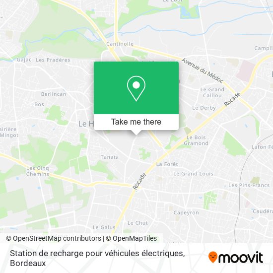 Station de recharge pour véhicules électriques map