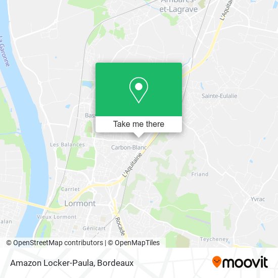 Amazon Locker-Paula map