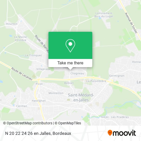 N 20 22 24 26 en Jalles map