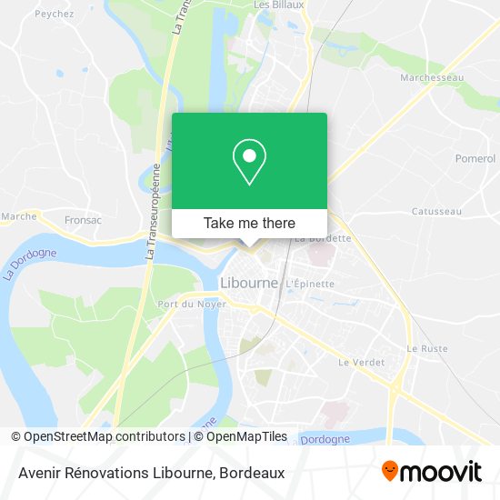 Mapa Avenir Rénovations Libourne