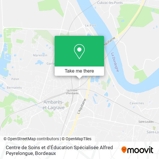 Centre de Soins et d'Éducation Spécialisée Alfred Peyrelongue map