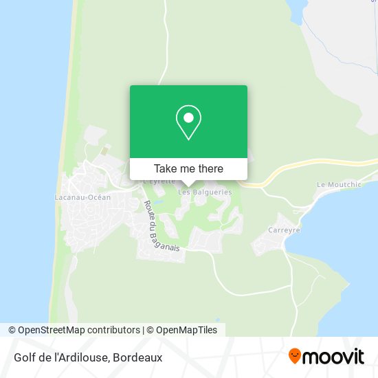 Golf de l'Ardilouse map