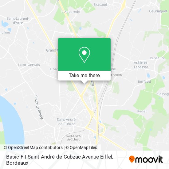Basic-Fit Saint-André-de-Cubzac Avenue Eiffel map