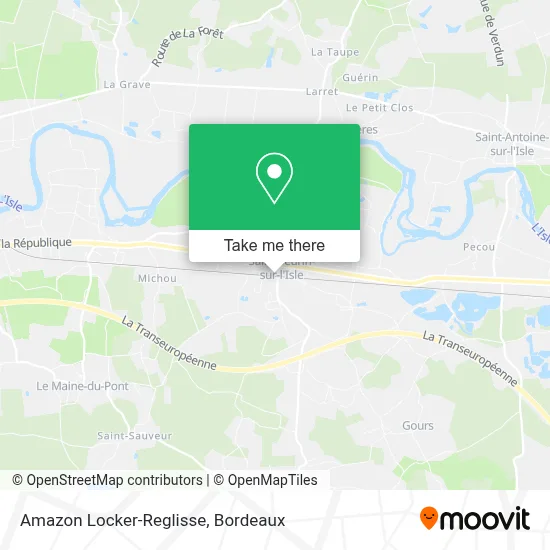 Amazon Locker-Reglisse map