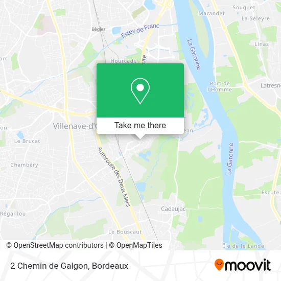 2 Chemin de Galgon map