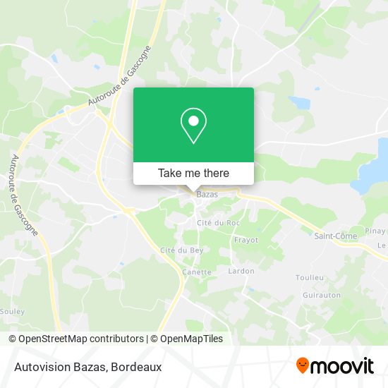 Autovision Bazas map