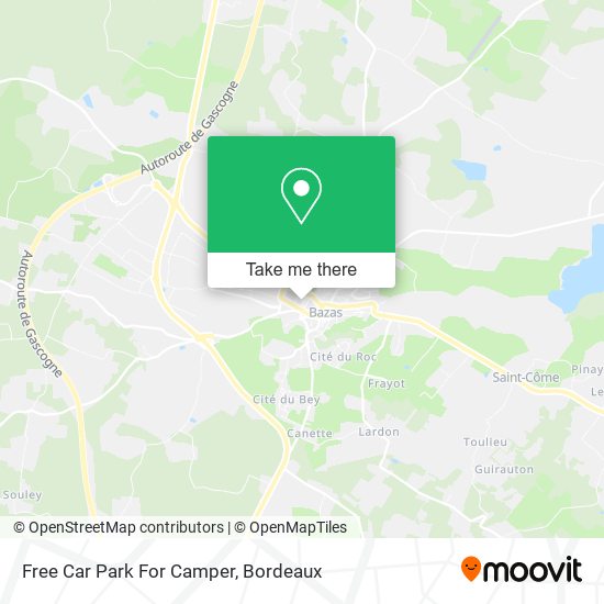 Mapa Free Car Park For Camper