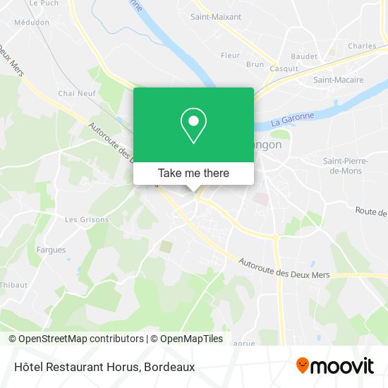 Hôtel Restaurant Horus map