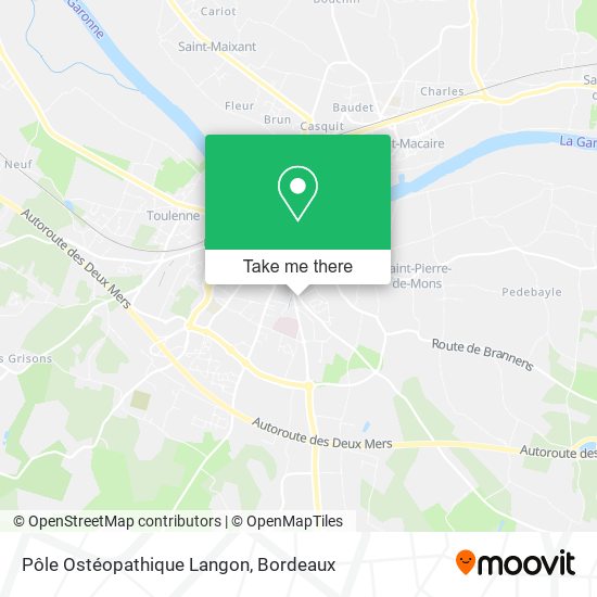 Pôle Ostéopathique Langon map