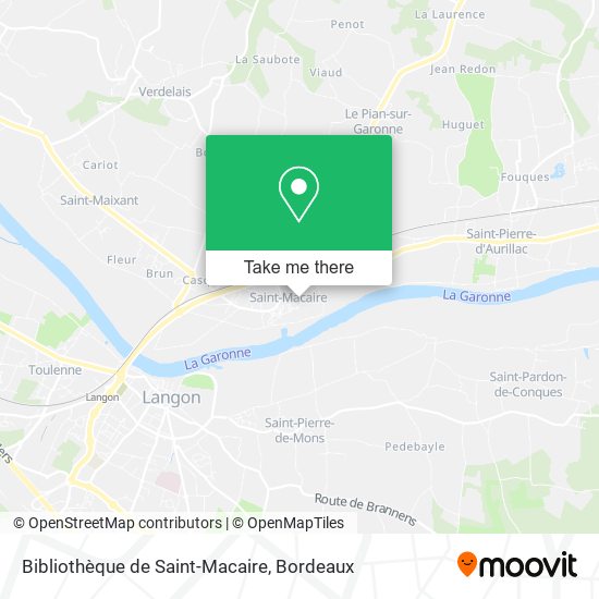Bibliothèque de Saint-Macaire map