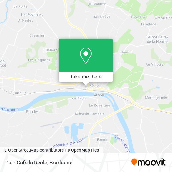 Cab'Café la Réole map
