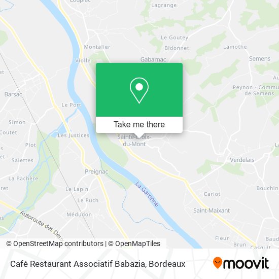 Café Restaurant Associatif Babazia map