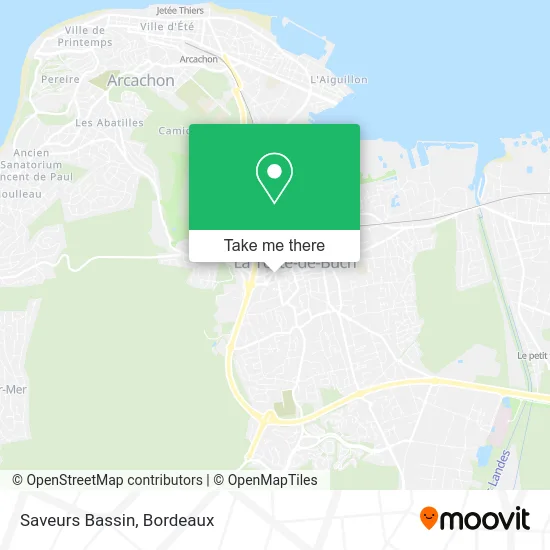 Saveurs Bassin map