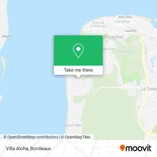 Villa Aloha map
