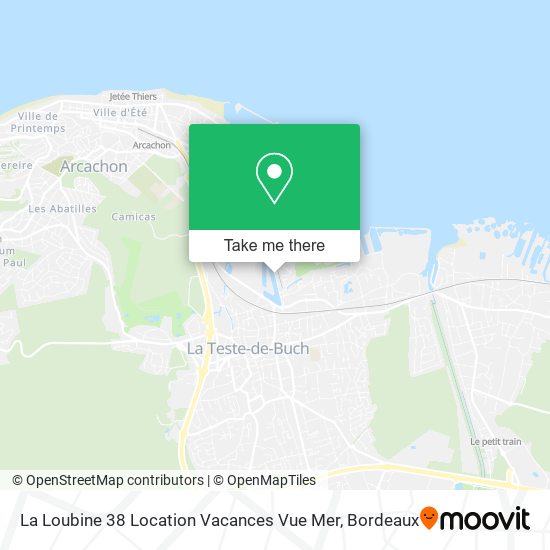 La Loubine 38 Location Vacances Vue Mer map