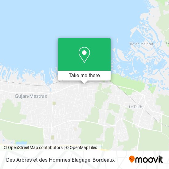 Des Arbres et des Hommes Elagage map