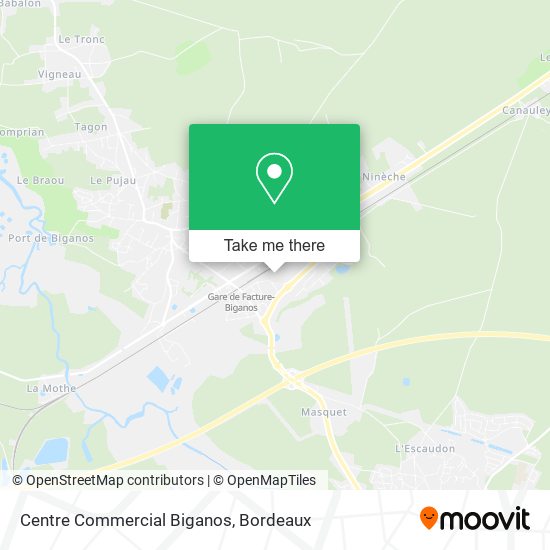 Centre Commercial Biganos map