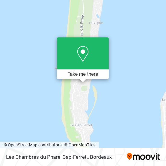 Les Chambres du Phare, Cap-Ferret. map