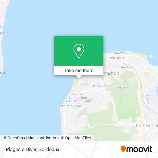 Plages d'Hiver map