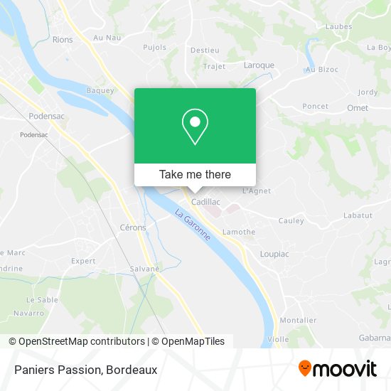 Paniers Passion map