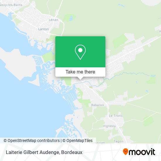 Laiterie Gilbert Audenge map