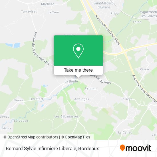 Bernard Sylvie Infirmière Libérale map