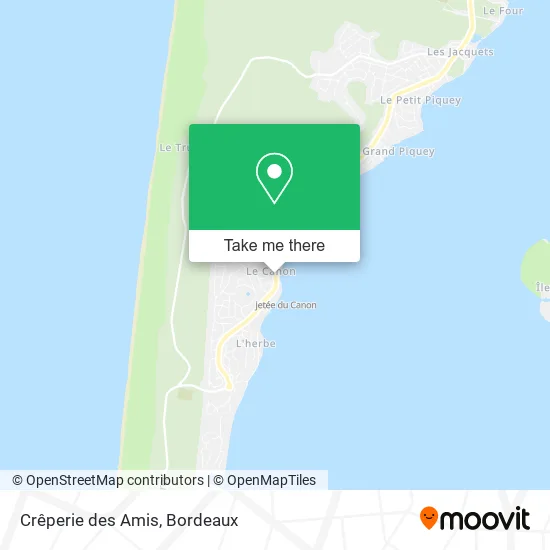 Crêperie des Amis map