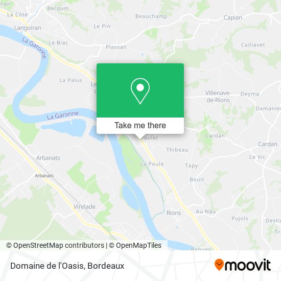 Domaine de l'Oasis map