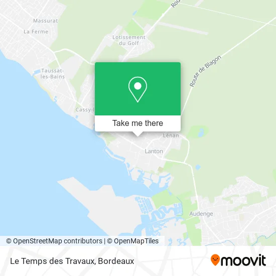 Le Temps des Travaux map