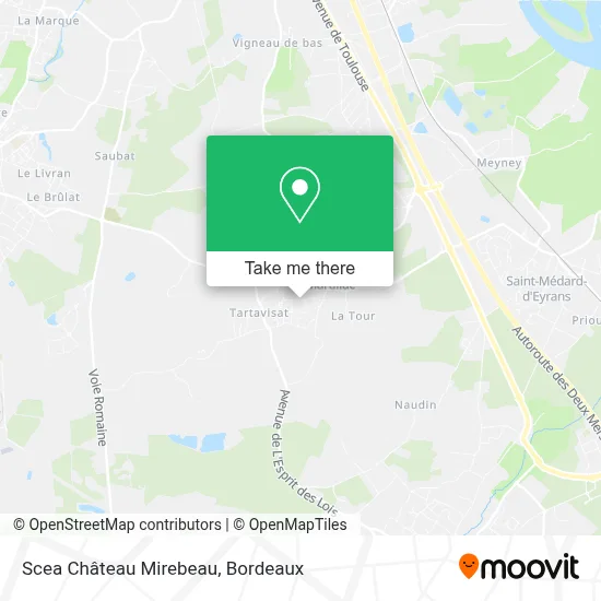Scea Château Mirebeau map