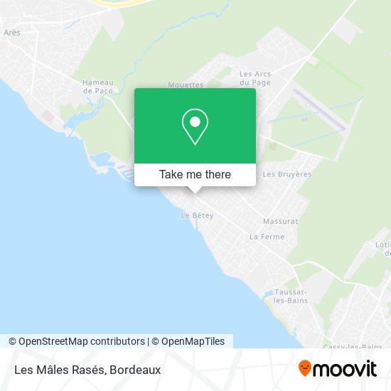 Les Mâles Rasés map