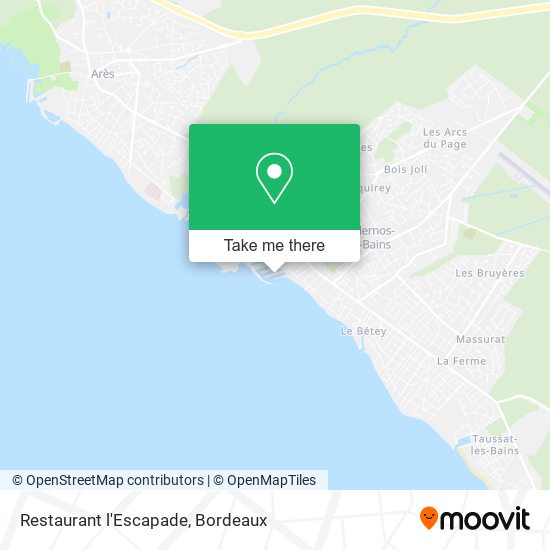 Restaurant l'Escapade map