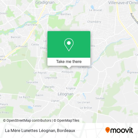 La Mère Lunettes Léognan map