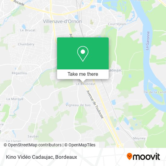 Kino Vidéo Cadaujac map